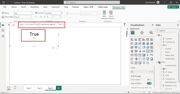 CONTAINSSTRING Function