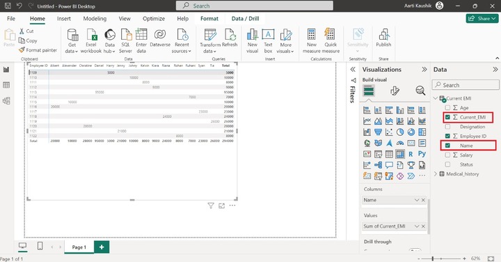 Create a Matrix in BI Desktop 3
