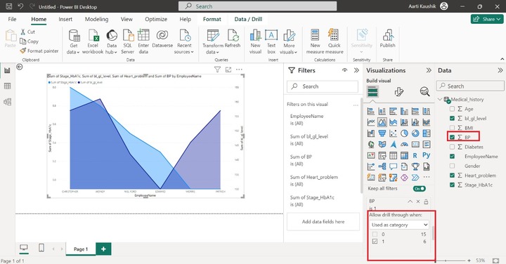 Create an Area Chart in BI Desktop 5