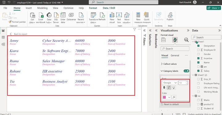 Customize Multi-row Card 1