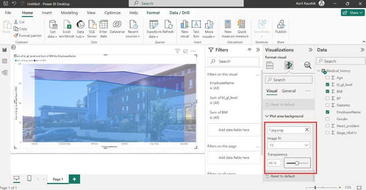 Customizing the Stacked Area Chart 4