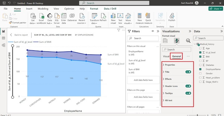 Customizing the Stacked Area Chart 5