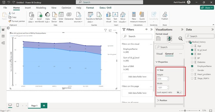 Customizing the Stacked Area Chart 7
