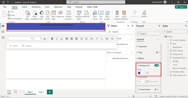 Develop a Stunning HR Dashboard