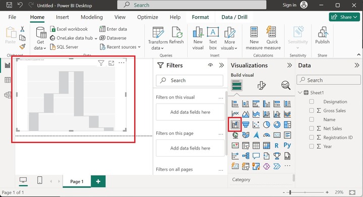 Develop a Waterfall Chart in Power BI 1