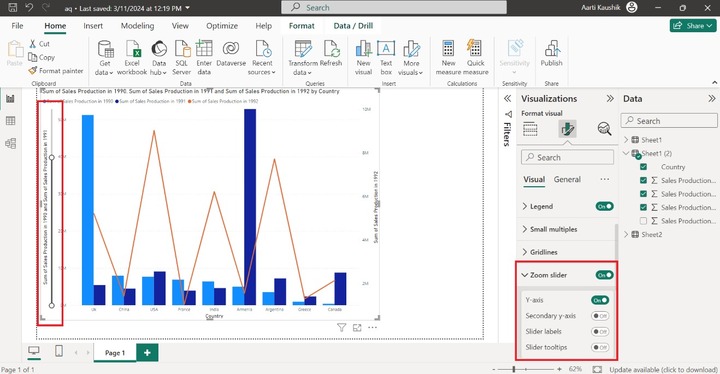 Format Line and Clustered Column Chart 11