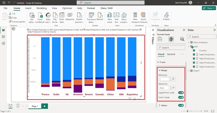 Format a Stacked Column Chart 2