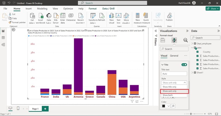 Format a Stacked Column Chart 4