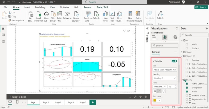 Formatting R Visual 5
