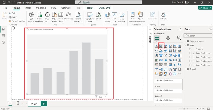 Generate a Stacked Column Chart