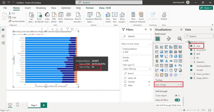 Generate the 100% Stacked Bar Chart 5