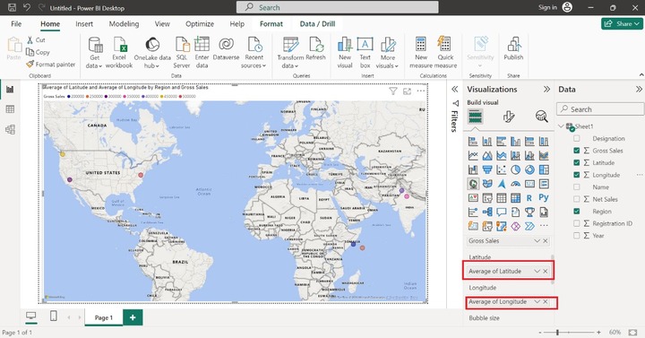 Map Visual in Power BI 3