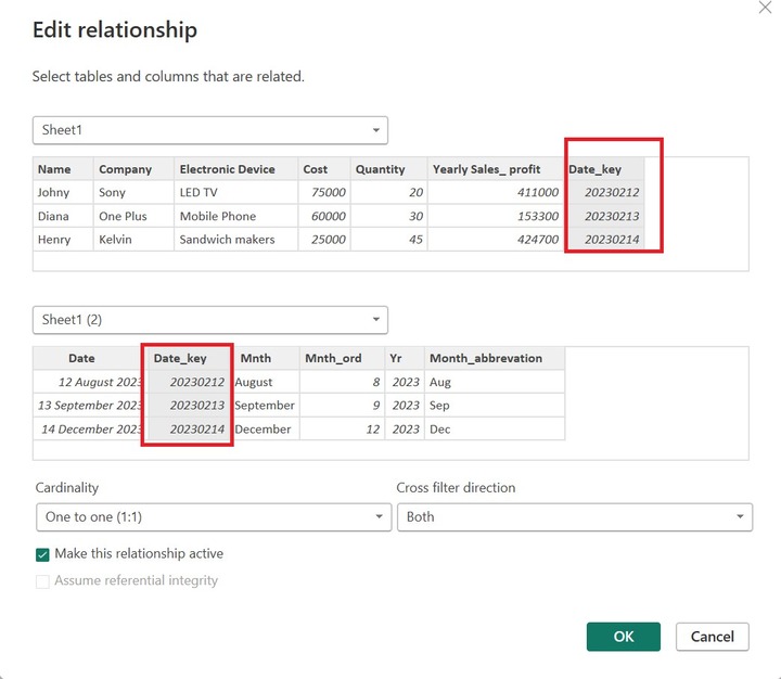 One-to-one Relationship Between Two Tables 3