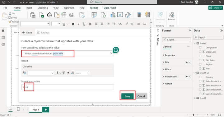 Utilizing the Smart Narrative Visual