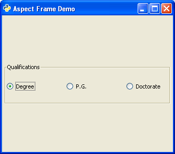 Aspect Frame Demo