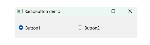qradiobuttonX widget output