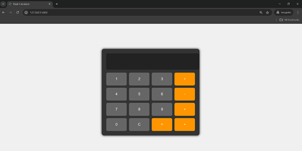 web-based calculator