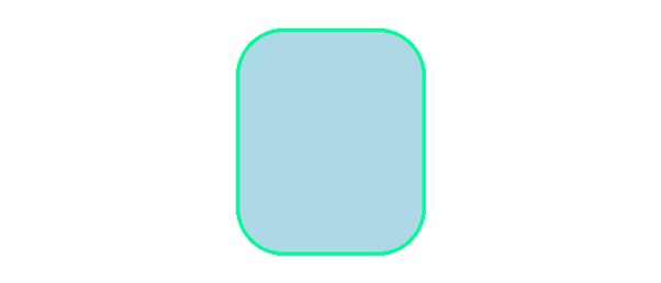 rounded rectangle drawn