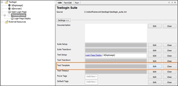 data driven test cases