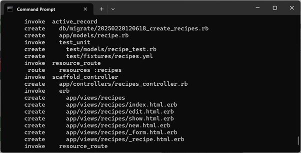 Generated Scaffold Code