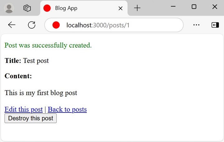 Save all the changes and run