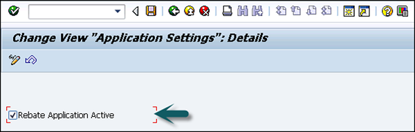 Rebate Application Active
