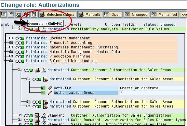 Change Authorizations