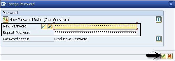 Change Password Window
