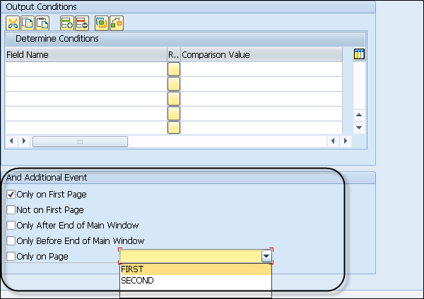 Additional Event Box