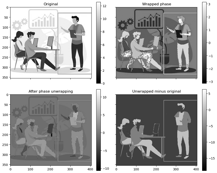 two dimensional wrapped phase