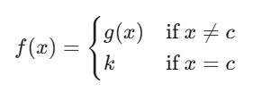 Removable Discontinuity Equation