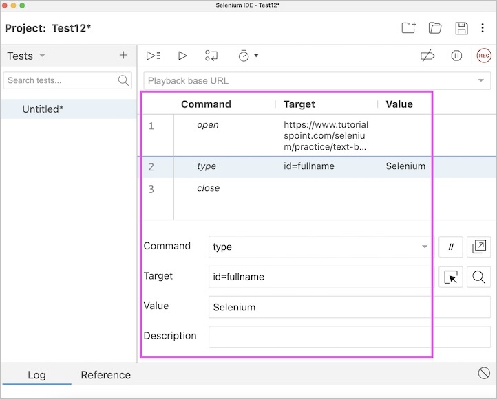 Selenium IDE Features 5
