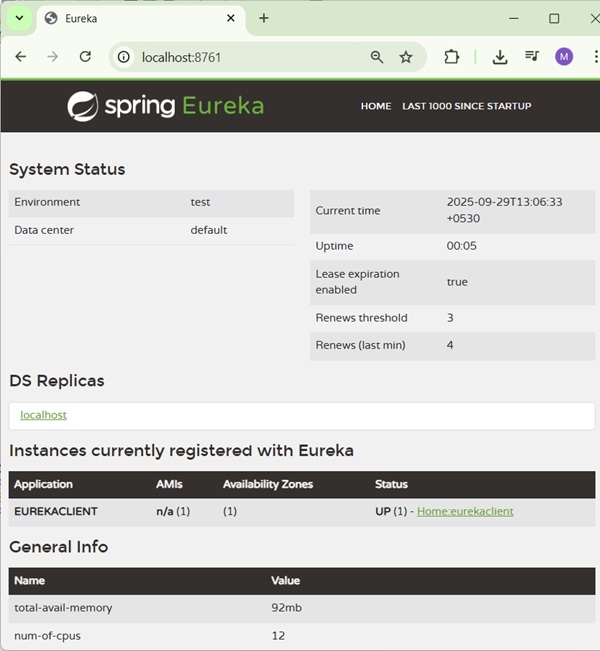 Eureka Client Application