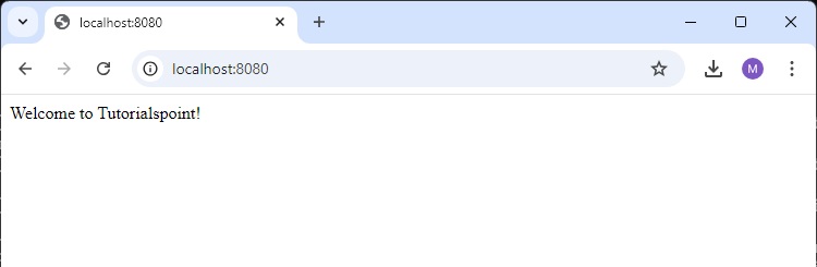 Tomcat Started on Port 8080 HTTP