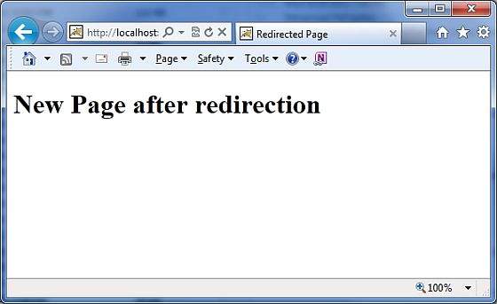 Redirected Page