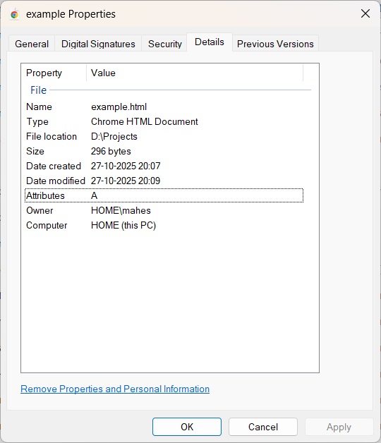 Document Properties1