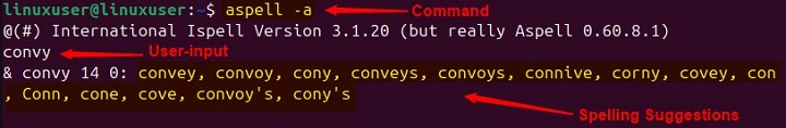 aspell Command Linux 2