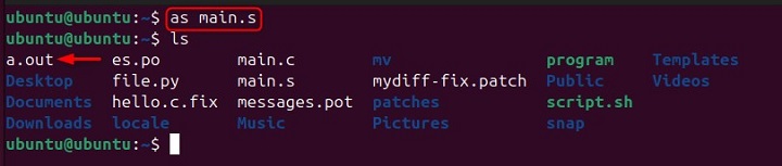 Basic Usage of as Command