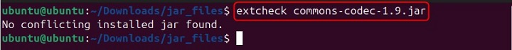 Basic Usage of extcheck Command