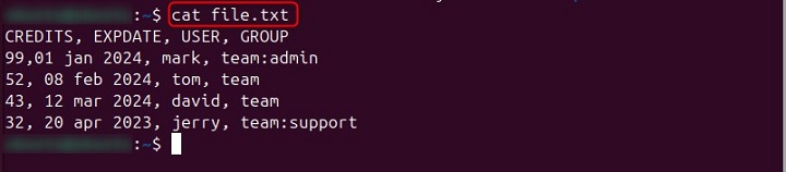 cat bash Commands in Linux