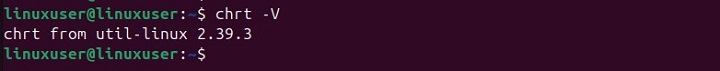 Check chrt Version