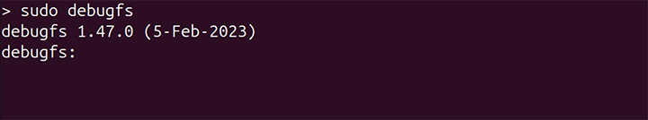 debugfs Command Linux 1