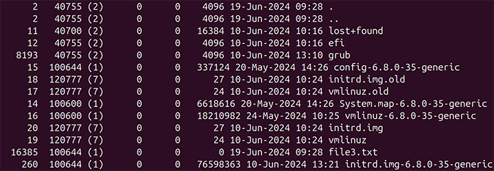 debugfs Command Linux 4