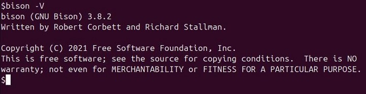 Display the bison Version Information