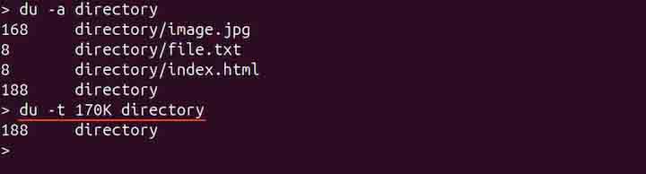 Displaying Disk Usage Excluding Specific Files 2