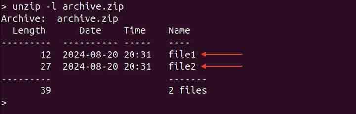 First Member of Archive with Multiple Members