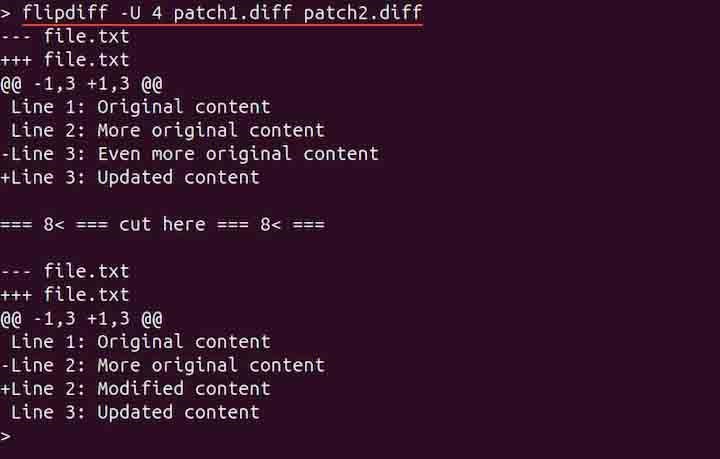 flipdiff Command in Linux3