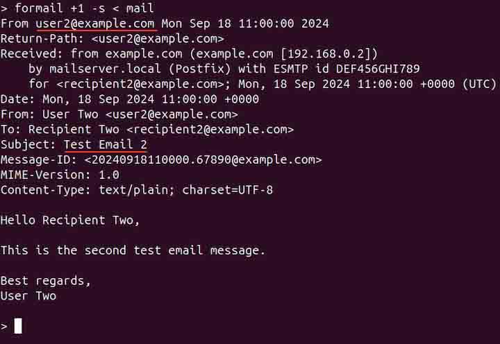 formail Command in Linux6