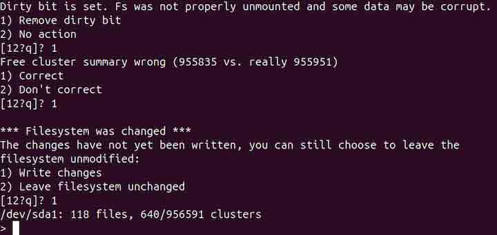 fsck Command in Linux2
