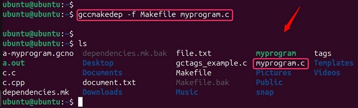 Generating Dependencies for a Single File